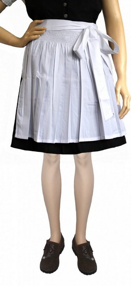 German Wear Dirndlschürze GW1601-1 Weiß, Dirndl Schürze Trachtenschürze Dirndel Tracht Weiss von German Wear