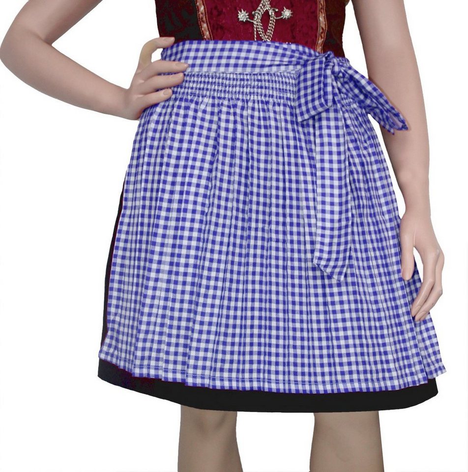 German Wear Dirndlschürze GW1604-1 Blau, Dirndl Schürze Trachtenschürze Dirndel Tracht Blau von German Wear