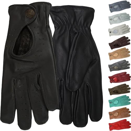 German Wear Unisex Damen & Herren Autofahrer-Handschuhe Autofahrerhandschuhe Lederhandschuhe Autohandschuhe von German Wear