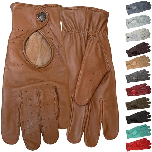 German Wear Unisex Damen & Herren Autofahrer-Handschuhe Autofahrerhandschuhe Lederhandschuhe Autohandschuhe von German Wear