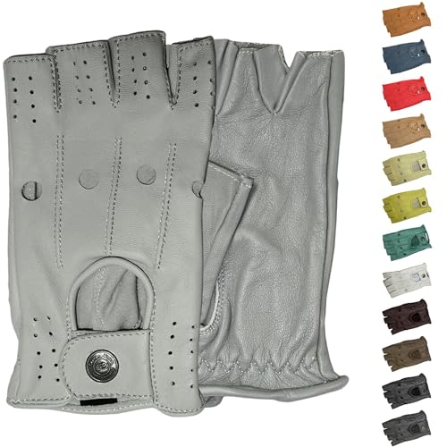 German Wear Driving Halbfinger Fingerlose Autofahrer-Handschuhe Lederhandschuhe, 10=XL, Grau German Wear Driving Halbfinger Fingerlose Autofahrer-Handschuhe Lederhandschuhe, 10=XL, Grau von German Wear