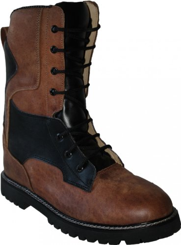 German Wear Freizeit Wanderstiefel Jagdstiefel Stiefel aus Nubuckleder Braun, Schuhgröße:45 von German Wear