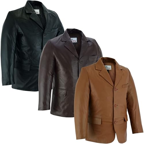 German Wear Herren Lederjacke Lederblazer aus Lammnappa Echtleder Jacke Blazer Leder, 3XL, Karamell German Wear Herren Lederjacke Lederblazer aus Lammnappa Echtleder Jacke Blazer Leder, 3XL, Karamell von German Wear