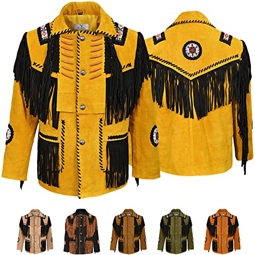 German Wear Herren Westernjacke Western Reiter Jacke Lederjacke 58 Ocker German Wear Herren Westernjacke Western Reiter Jacke Lederjacke 58 Ocker von German Wear