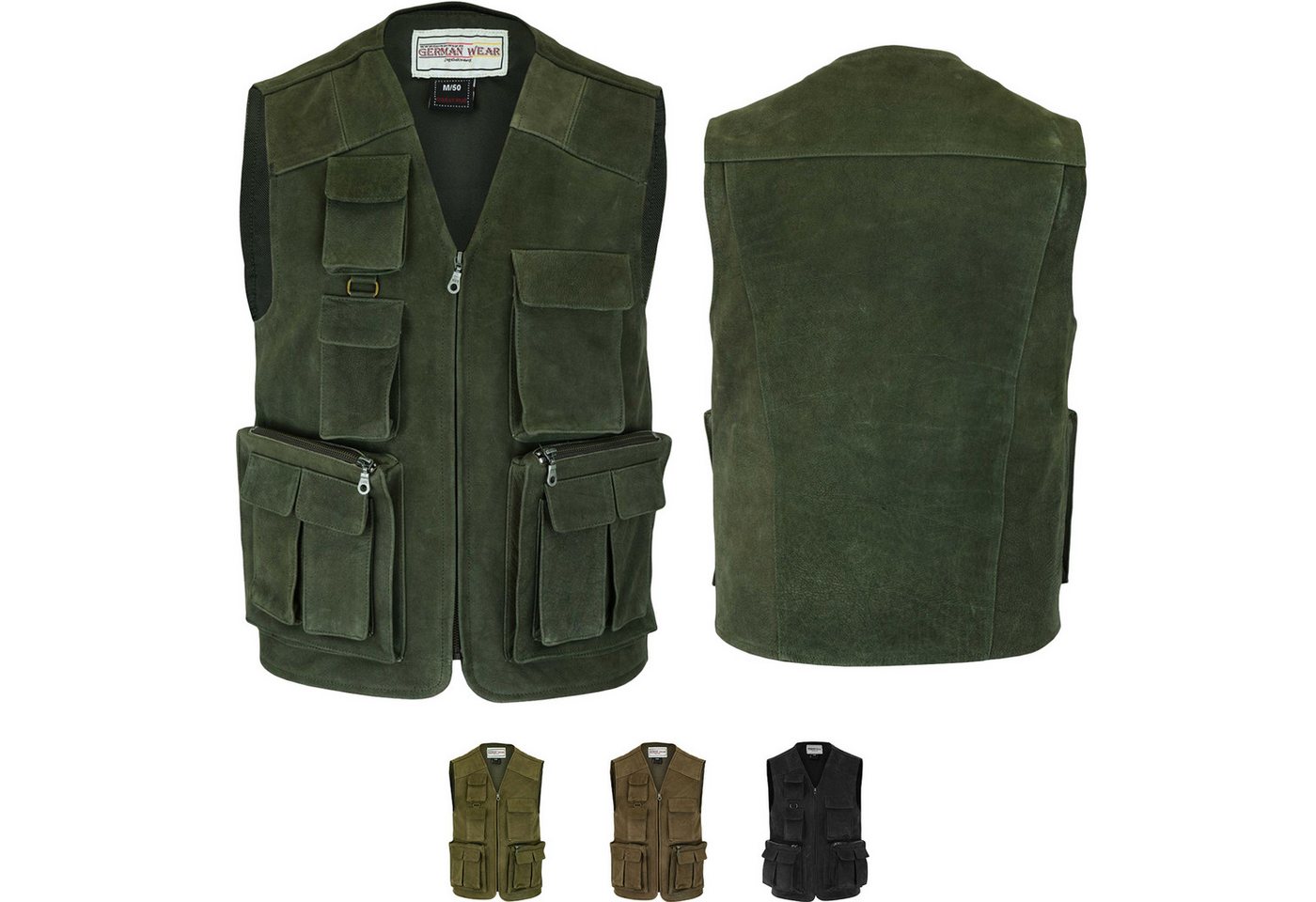 German Wear Jagdweste GW650 Jagd Lederweste Jagdweste Angelweste Angler Weste Jägerweste German Wear Jagdweste GW650 Jagd Lederweste Jagdweste Angelweste Angler Weste Jägerweste von German Wear