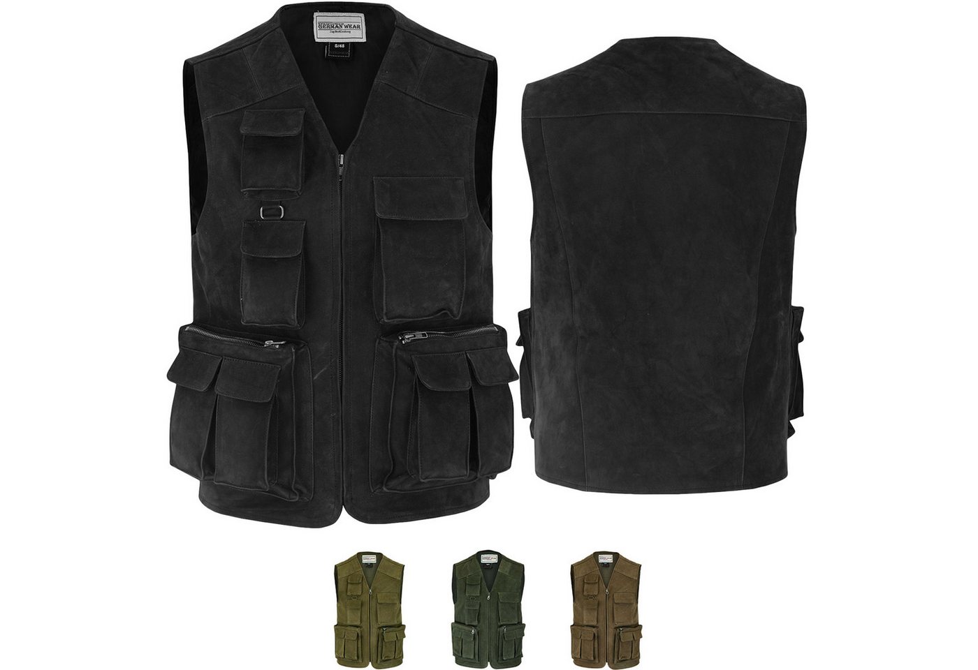 German Wear Jagdweste GW650 Jagd Lederweste Jagdweste Angelweste Angler Weste Jägerweste German Wear Jagdweste GW650 Jagd Lederweste Jagdweste Angelweste Angler Weste Jägerweste von German Wear