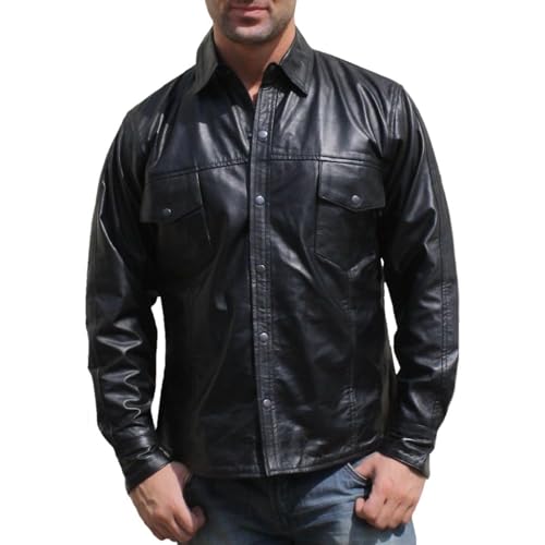 German Wear Lederhemd Herren Motorradhemd Lederjacke Farbe: Schwarz, Größe: XXL German Wear Lederhemd Herren Motorradhemd Lederjacke Farbe: Schwarz, Größe: XXL von German Wear