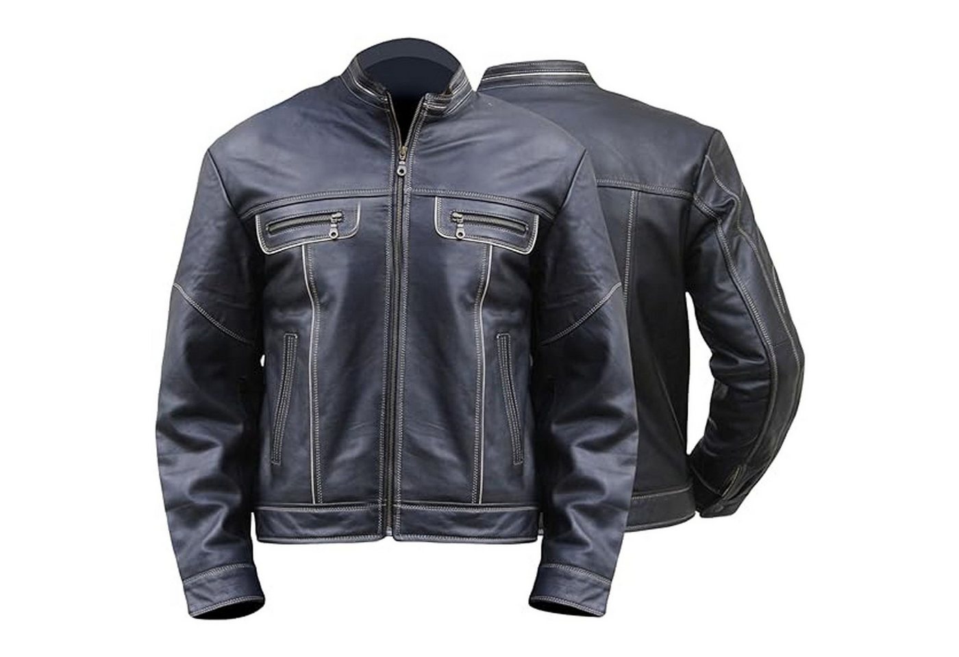 German Wear Lederjacke Trend 508J Lederjacke Jacke aus Lammnappa Leder Schwarz von German Wear