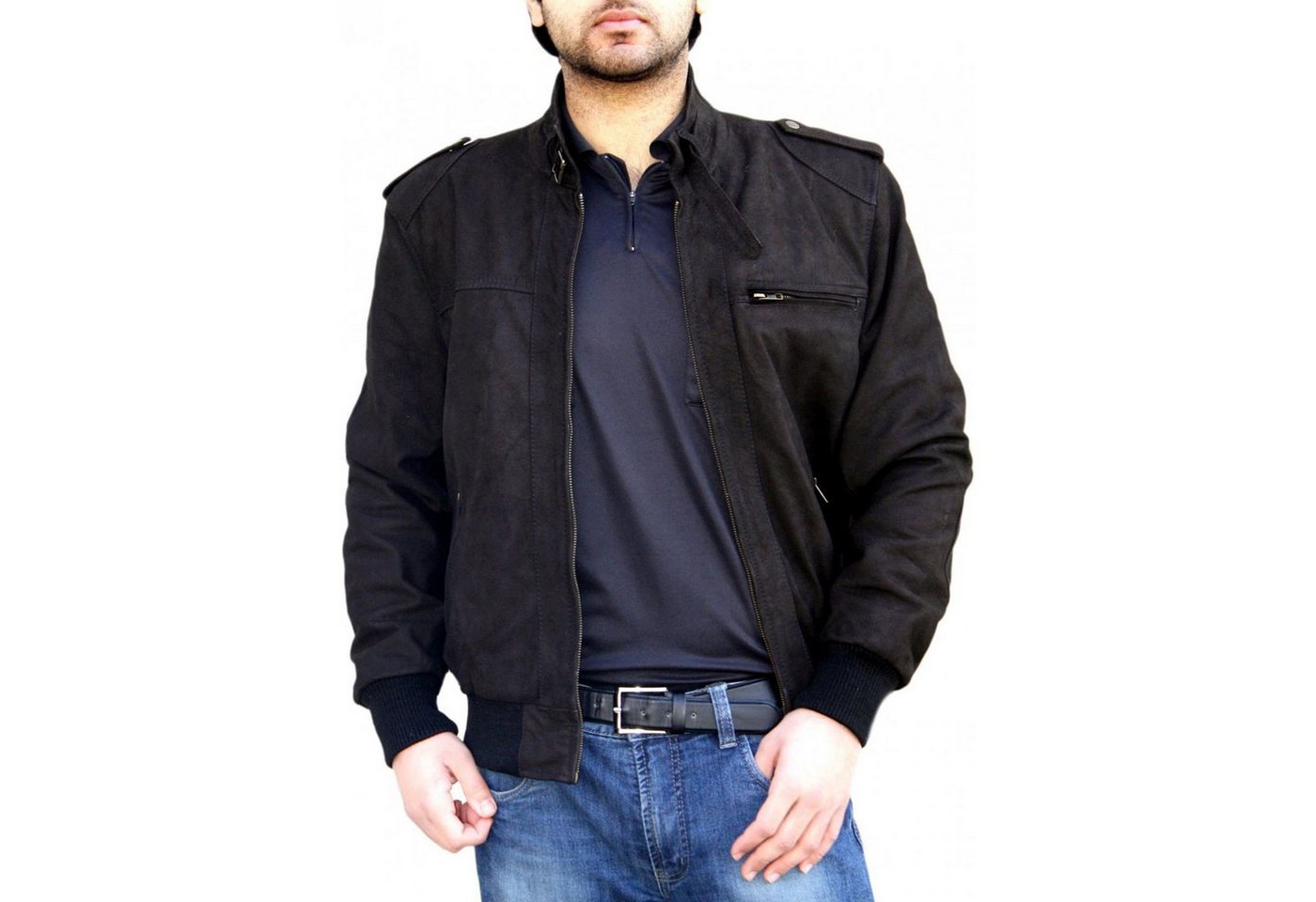 German Wear Lederjacke Trend 524J braun Lederjacke Jacke aus Nubuck Leder Braun von German Wear