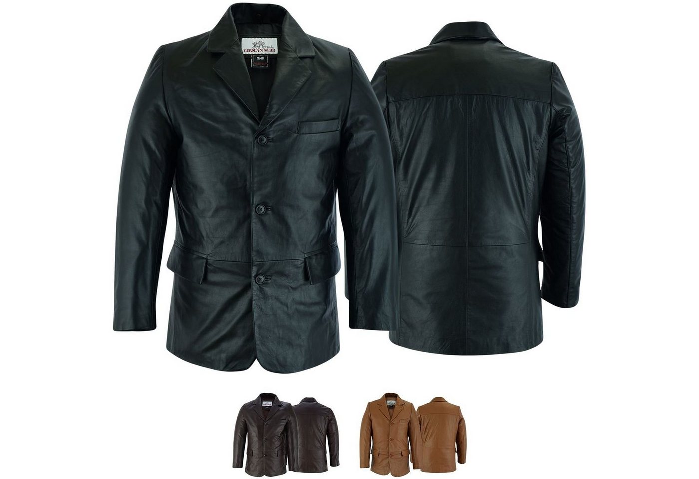 German Wear Lederblazer Trend501J Herren Lederjacke aus Lammnappa echtleder Jacke Blazer echtleder von German Wear