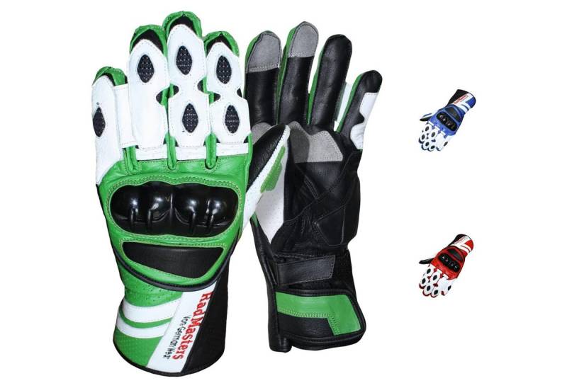 German Wear Motorradhandschuhe GW409G Lederhandschuhe Handschuhe aus Kalbsleder mit Protektoren von German Wear