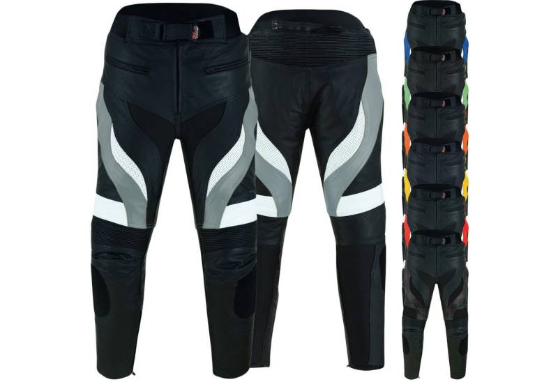 German Wear Motorradhose GW409T (mit 4 Protektoren) Motorradhose Biker Lederhose von German Wear