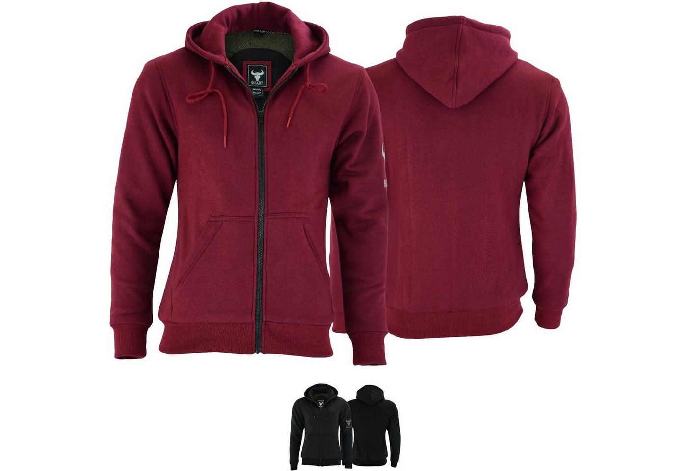 German Wear Motorradjacke BLD1300 Hoodie (Spar-Set, mit Protektoren) Damen Motorrad Hoodie komplette Beschichtung mit Aramidfasern von German Wear