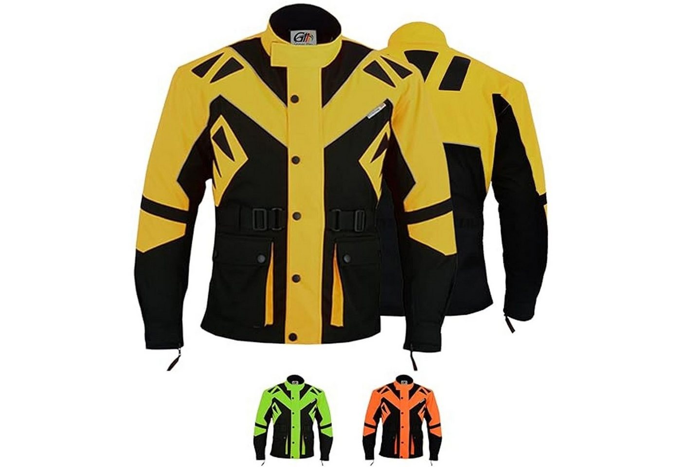 German Wear Motorradjacke GW300J Textil Motorradjacke Kombigeeignet mit Protektoren von German Wear