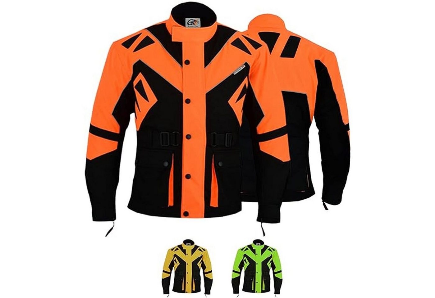 German Wear Motorradjacke GW300J Textil Motorradjacke Kombigeeignet mit Protektoren von German Wear