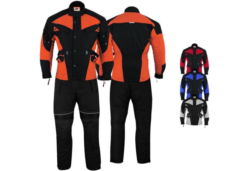 German Wear Motorradkombi GW302K (Spar-Set, 2-tlg., mit Protektoren, Motorradjacke & Motorradhose) 2-teiler Motorradjacke + Motorradhose von German Wear