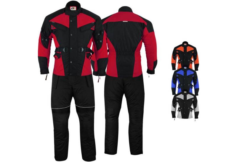 German Wear Motorradkombi GW302K (Spar-Set, 2-tlg., mit Protektoren, Motorradjacke & Motorradhose) 2-teiler Motorradjacke + Motorradhose von German Wear