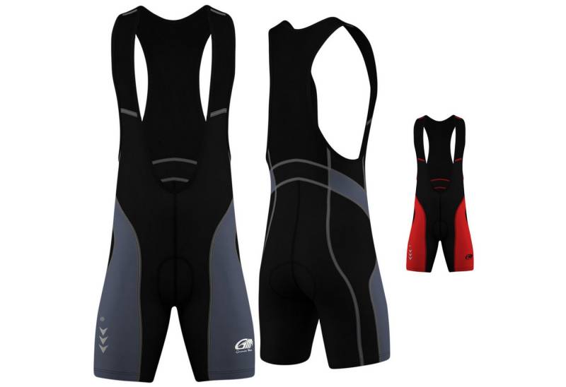 German Wear Radhose ME-6001 Bib Gepolsterte Männer Coolmax Latz-Short von German Wear