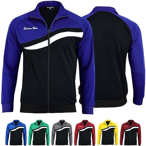 German Wear STRIKER Herren Trainingsjacke Sportjacke Joggingjacke Lila, 58/3XL von German Wear