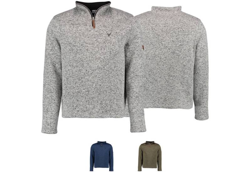 German Wear Strickfleece-Pullover OP8 Herren Jagd Fleecepullover Strickfleece Freizeitpullover von German Wear