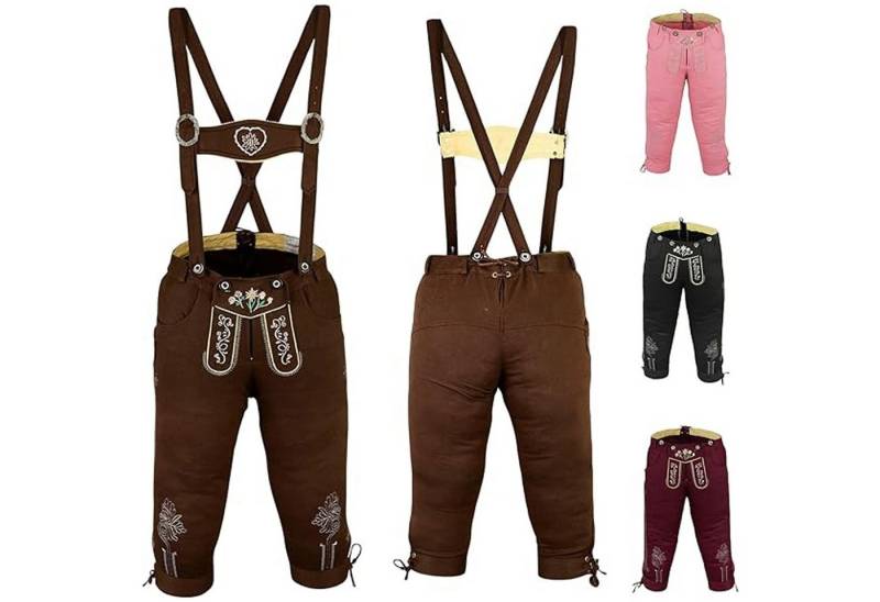 German Wear Trachtenhose GW121 Damen Trachten Jeans Hose mit Hosenträgern von German Wear