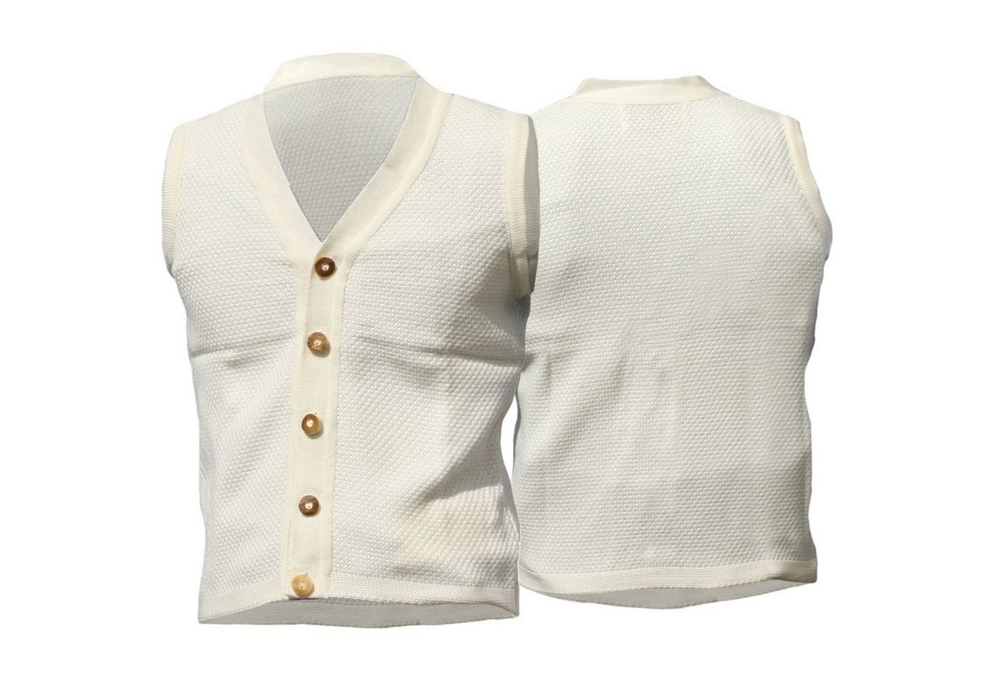 German Wear Trachtenjanker STKW001 creme Trachten Wolljanker Strickweste Tracht Weste creme von German Wear