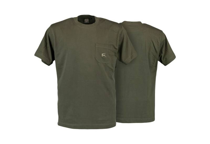 German Wear Trachtenshirt OJ11 (Spar-Set, 2er Pack) 2er Pack Jagd T-Shirt Trachtenmode Oliv von German Wear