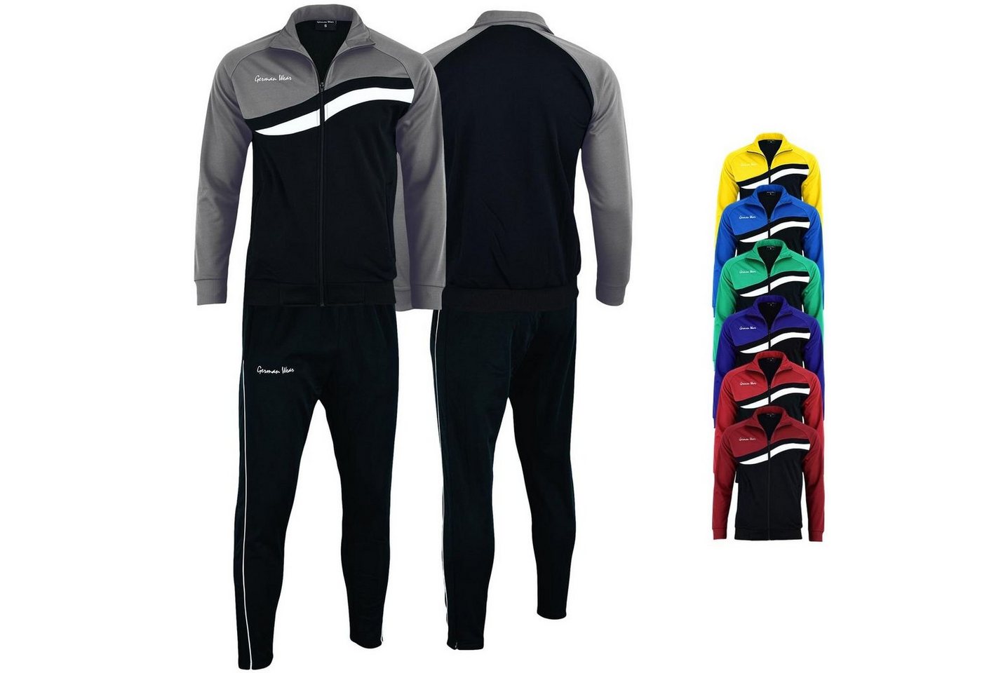 German Wear Trainingsanzug GW779k, Herren Trainingsanzugs Sportanzug Jogginganzug Doppellagig von German Wear