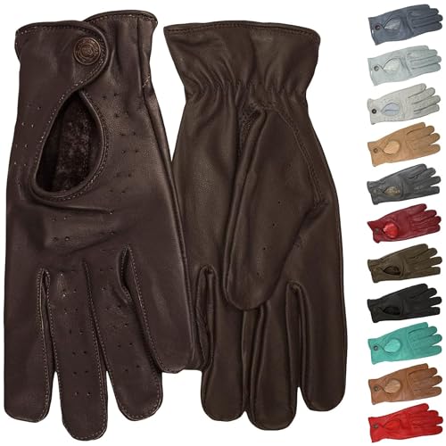 German Wear Unisex Damen & Herren Autofahrer-Handschuhe Autofahrerhandschuhe Lederhandschuhe Autohandschuhe von German Wear