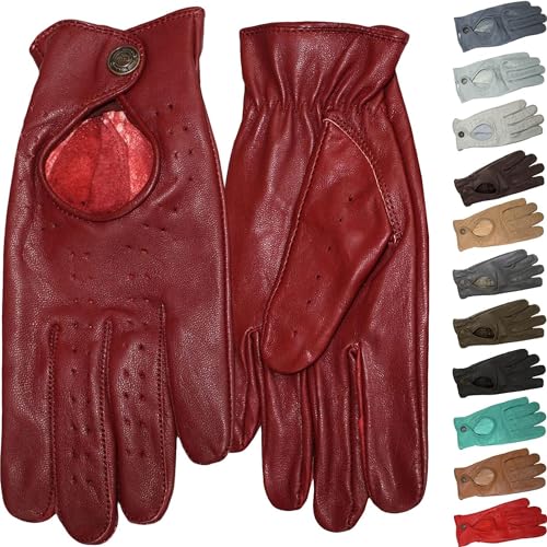 German Wear Unisex Damen & Herren Autofahrer-Handschuhe Autofahrerhandschuhe Lederhandschuhe Autohandschuhe von German Wear