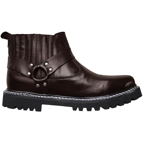 German Wear stilvolle Western-Rider-Chopper-Motorradstiefel – echte Lederstiefel für Männer, wasserdicht, hochwertige Sohle, modisches & lässiges Design Farbe: Dunkelbraun, Schuhgröße:42 German Wear stilvolle Western-Rider-Chopper-Motorradstiefel – echte Lederstiefel für Männer, wasserdicht, hochwertige Sohle, modisches & lässiges Design Farbe: Dunkelbraun, Schuhgröße:42 von German Wear