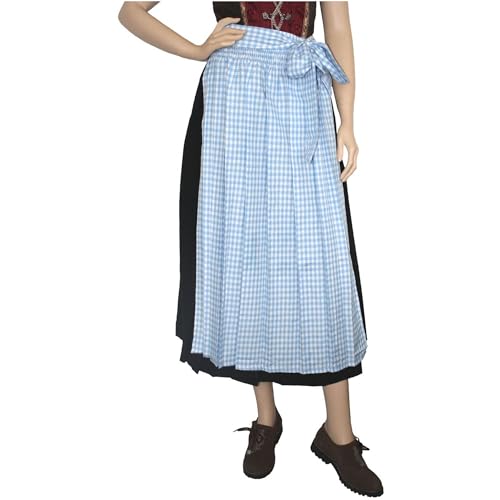 Lange Dirndlschürze Trachtenschürze schürze lang Dirndl Dirndel Blau, Größe:42 Lange Dirndlschürze Trachtenschürze schürze lang Dirndl Dirndel Blau, Größe:42 von German Wear