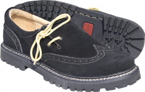 German Wear Haferlschuhe Trachtenschuhe Brogue Original-Handmachart 44 EU Schwarz von German Wear