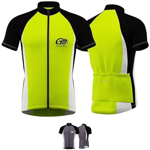 Trikot Radtrikot Fahrradtrikot Fahrrad Radler-Trikot Shirt, Größe:M;Farbe:Grün von German Wear