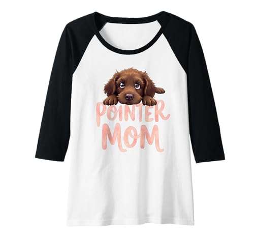 Damen Pointer Mama Hund Deutsche Wirehaar-Pointer Mama Netter Welpe Raglan Damen Pointer Mama Hund Deutsche Wirehaar-Pointer Mama Netter Welpe Raglan von German Wirehaired Pointer Fun Designs
