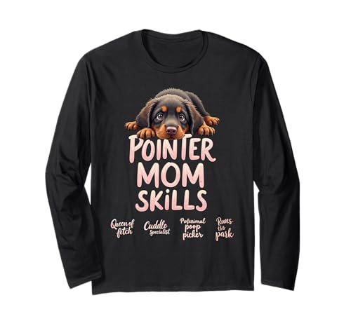 Lustiger Zeiger Mama Hund Deutsch Drahthaar Humor Zitat Langarmshirt Lustiger Zeiger Mama Hund Deutsch Drahthaar Humor Zitat Langarmshirt von German Wirehaired Pointer Fun Designs