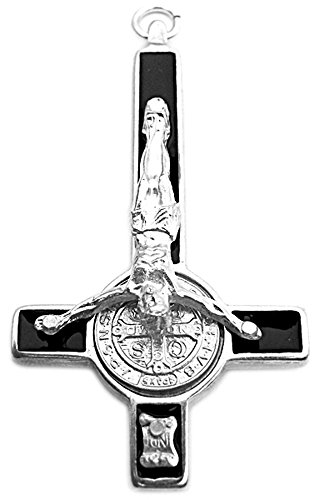 Germanenschmuck Petruskreuz Anhänger (Kettenanhänger in Silber) | 925 Sterling Silber Veredelung von Germanenschmuck