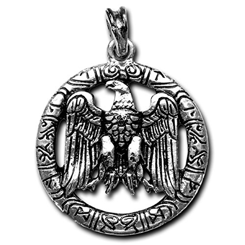 Germanenwappen Anhänger (Kettenanhänger in Silber) | 925 Sterling Silber Veredelung von Germanenschmuck