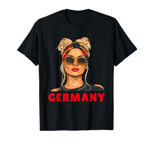 Deutschland Mädchen Outfit Deutsche Flagge Damen Deutschland T-Shirt von Germany Fashion for Women and Girls Deutsche Fahne