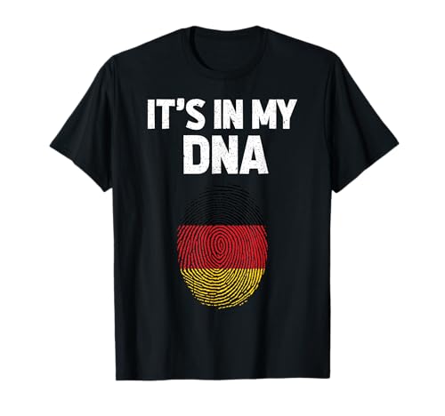 It's In My DNA Deutschland Flagge Deutsch Männer Frauen Stolz T-Shirt It's In My DNA Deutschland Flagge Deutsch Männer Frauen Stolz T-Shirt von Germany Flag German Roots Pride Heritage apparel