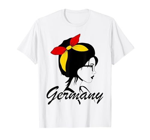 Deutschland Mädchen Deutsche Frauen Deutschland Flagge T-Shirt Deutschland Mädchen Deutsche Frauen Deutschland Flagge T-Shirt von Germany Girl German Women Germany flag