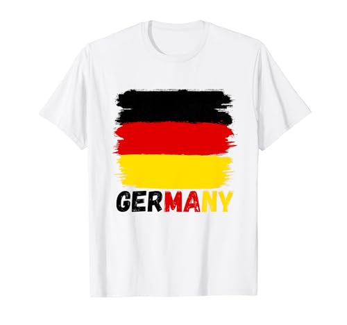 Deutschlandflagge deutsche flagge herren damen deutschland T-Shirt Deutschlandflagge deutsche flagge herren damen deutschland T-Shirt von Germany flag for men women