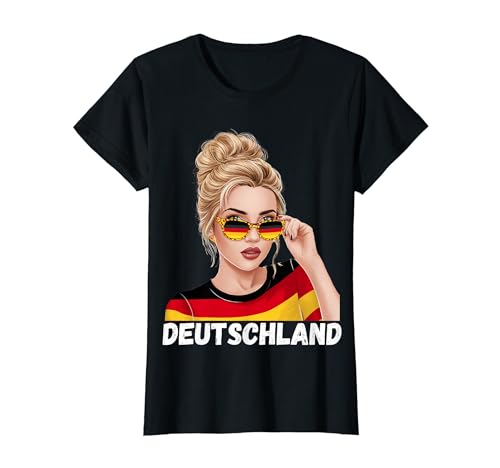 Deutschlandflagge deutsche flagge frauen deutschland T-Shirt von Germany flag for women