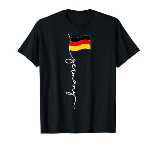 Als Aufnäher mit der deutschen Flagge ist hier ein schönes Design der deutschen Flagge zu sehen T-Shirt Als Aufnäher mit der deutschen Flagge ist hier ein schönes Design der deutschen Flagge zu sehen T-Shirt von Germany flag shirt One Of modern Germany flags