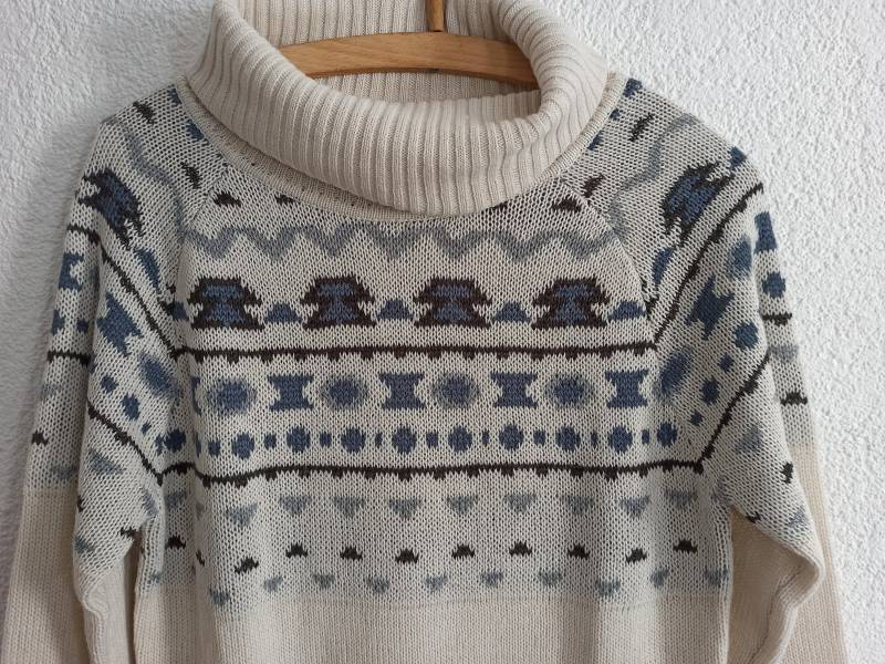 Pullover Mit Rollkragen/Rollkragenpullover Vintage Pulli Strickpulli Gr. 40/42 M 2000Er Y2K von Gernewieder