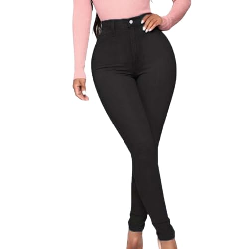 Gerrit Damen Jeans Dünne Hose Washed, Schwarz , 5X-Large von GeRRiT