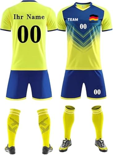 Personifizieren Fussball Trikot Kinder Erwachsene Shirt und Kinder mit Eigenem Namen und Nummer Benutzerdefinierte Fussball Trikot Kinder Jungs Set von GeRRiT