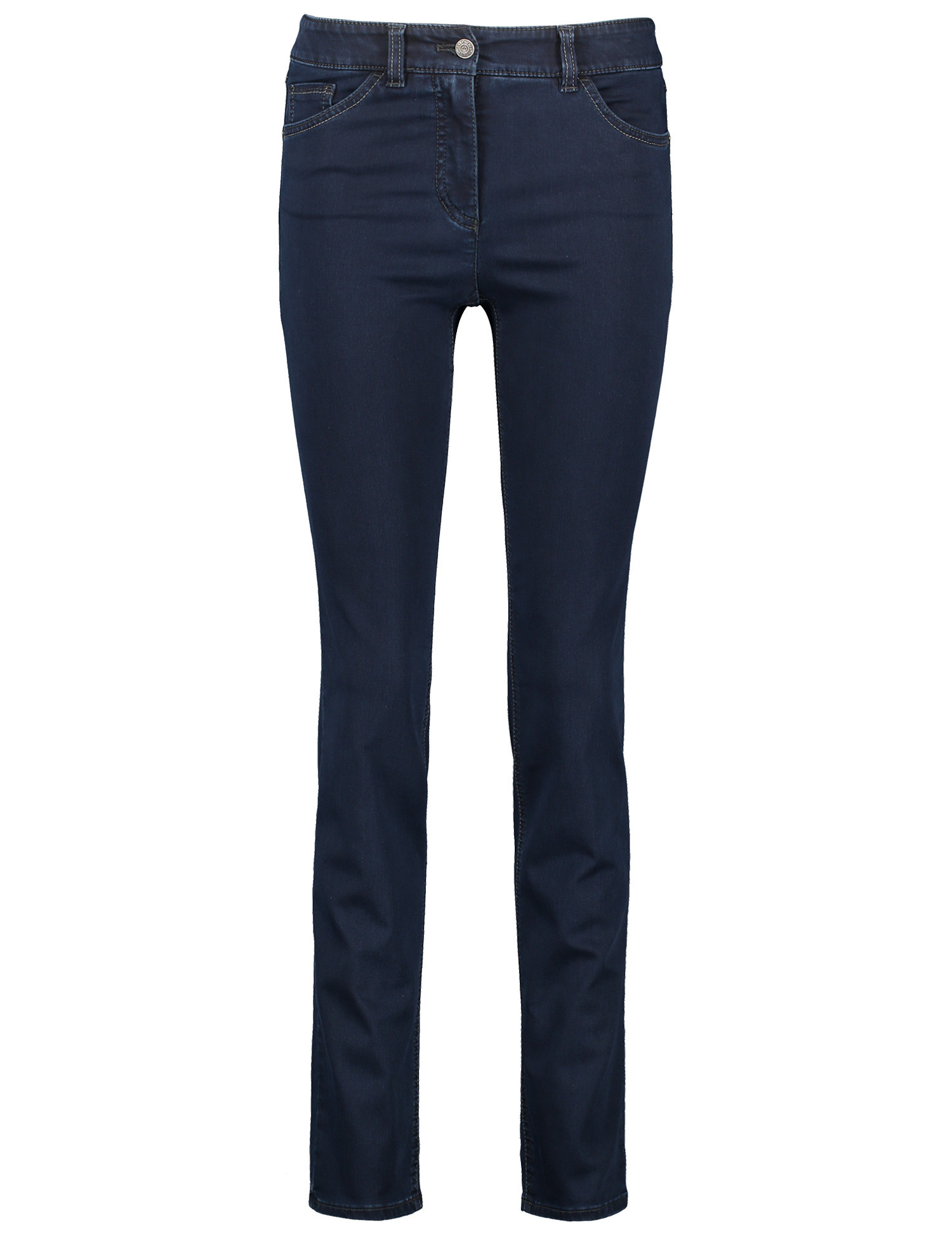 GERRY WEBER Damen 5-Pocket Jeans Best4me Slimfit Baumwolle Blau, 36 von Gerry Weber