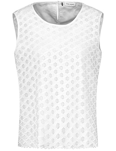 GERRY WEBER Damen 160051-31523 Bluse, weiß/weiß, 34 GERRY WEBER Damen 160051-31523 Bluse, weiß/weiß, 34 von Gerry Weber