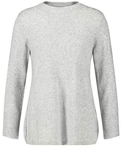 GERRY WEBER Damen 271027-35731 Pullover, Mehrfarbig (Silber Grau-Melange 204560), (Herstellergröße: 40) von Gerry Weber